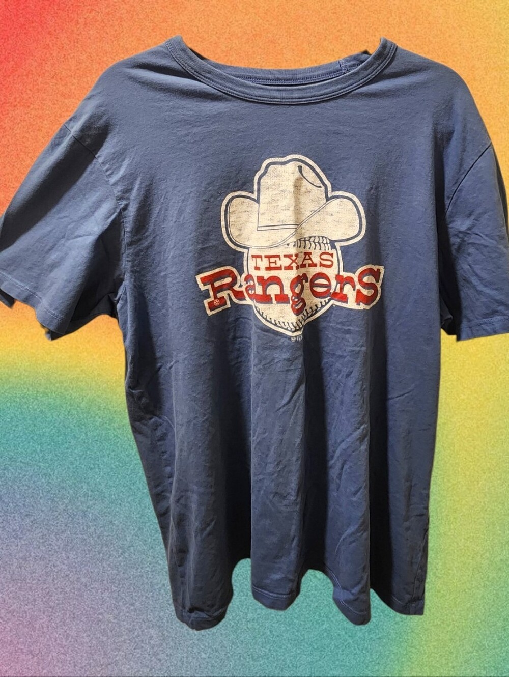 MLB Texas Rangers 47 Unisex Blue Graphic T-Shirt